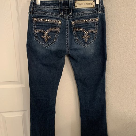 Women's Rock Revival Jazlyn Boot Cut Jeans - Picture 1 of 6